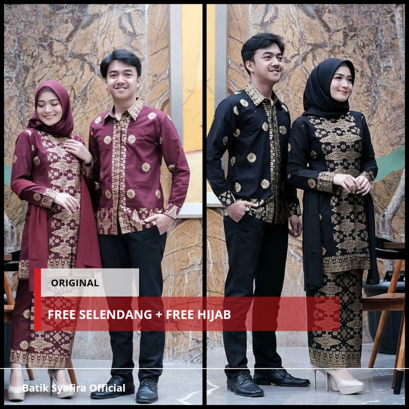 Set Kebaya Couple Songket By Batik Syafira