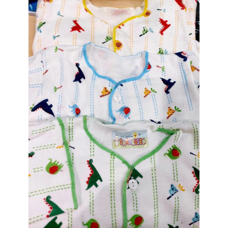 3 Pcs Setelan Baju Pendek Shankusen/Baju Santai Bayi/Bagus/Halus