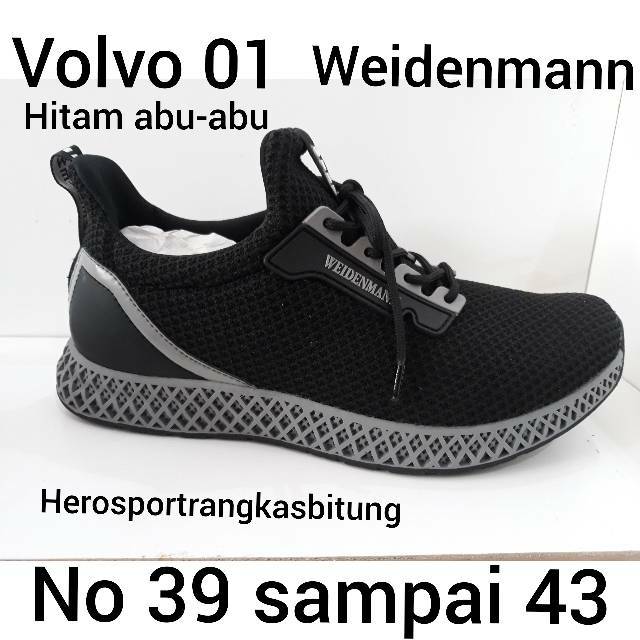 sepatu weidenmann volvo 01 & sneakers weidenmann & hitam