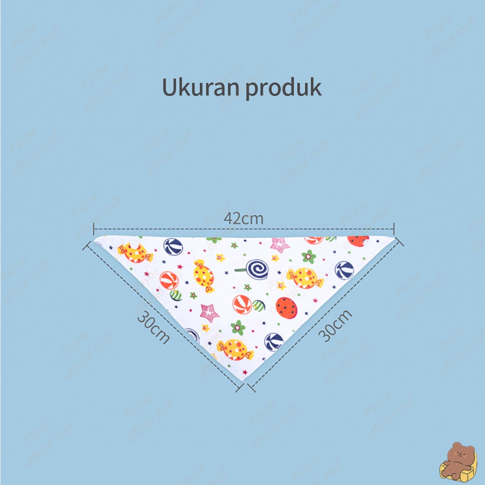 Payoe celemek bayi slaber segitiga / slaber bayi handuk air liur bayi /baby bibs-8