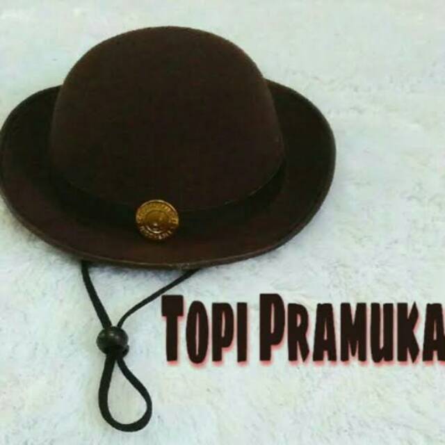 Topi pramuka rajut SD-SMP Putri Seragam sekolah