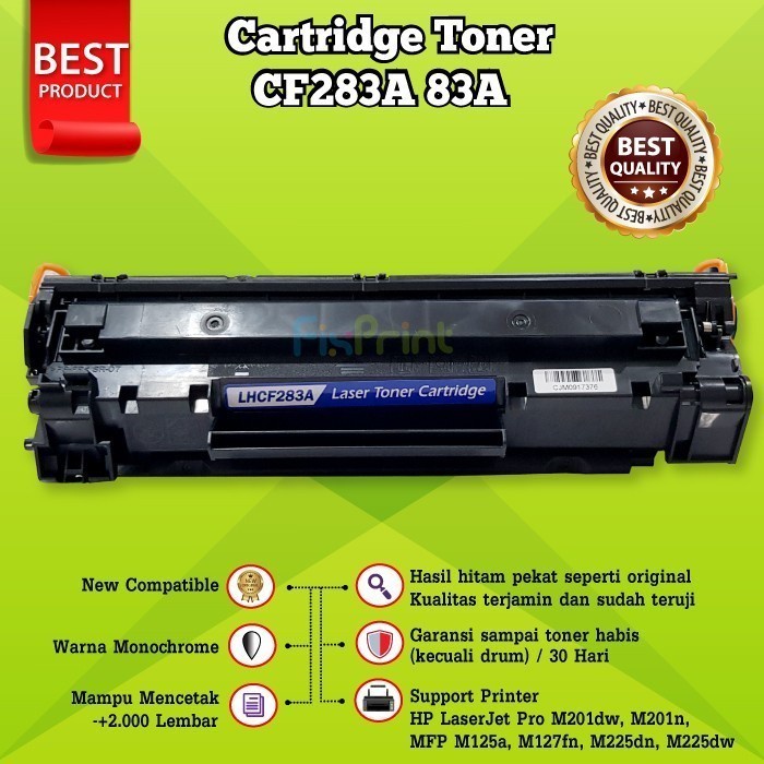 TONER XP 83A COMPATIBLE(CE283A) / MFP M125/MFP M127/M201/MFP M225 Mono / Hitam