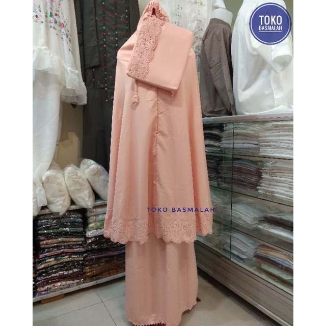 Mukena Bordir Anak Bahan Katun Toko Basmallah Bukittinggi