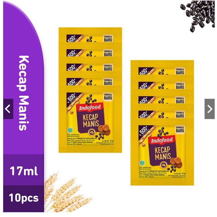 Kecap Manis Indofood 17ml Renceng Isi 10Sachet pmg