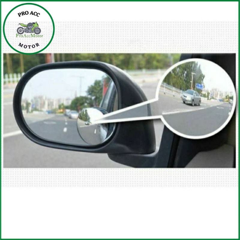 Kaca Cembung Spion Motor Mobil Blind Spot 2pcs