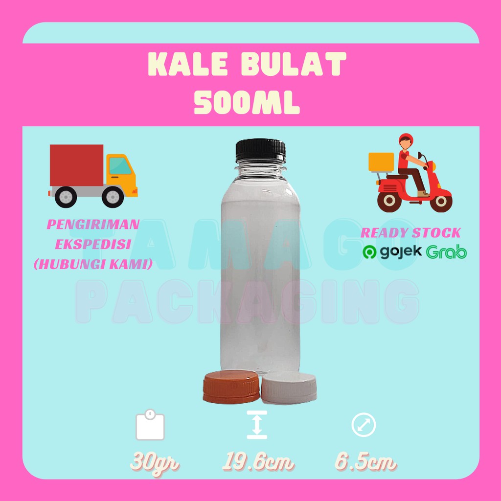 Jual Botol Plastik Kale Bulat Ml Pet Minimum Pcs Shopee Indonesia