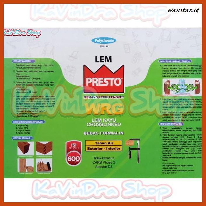 

TAKEREP- LEM KAYU PRESTO WRG 600 GR -TNALAES-EPAT.