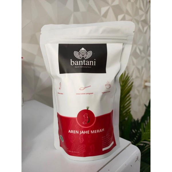 

Bantani Minuman Jahe Merah Bubuk Instan plus gula aren (250g)