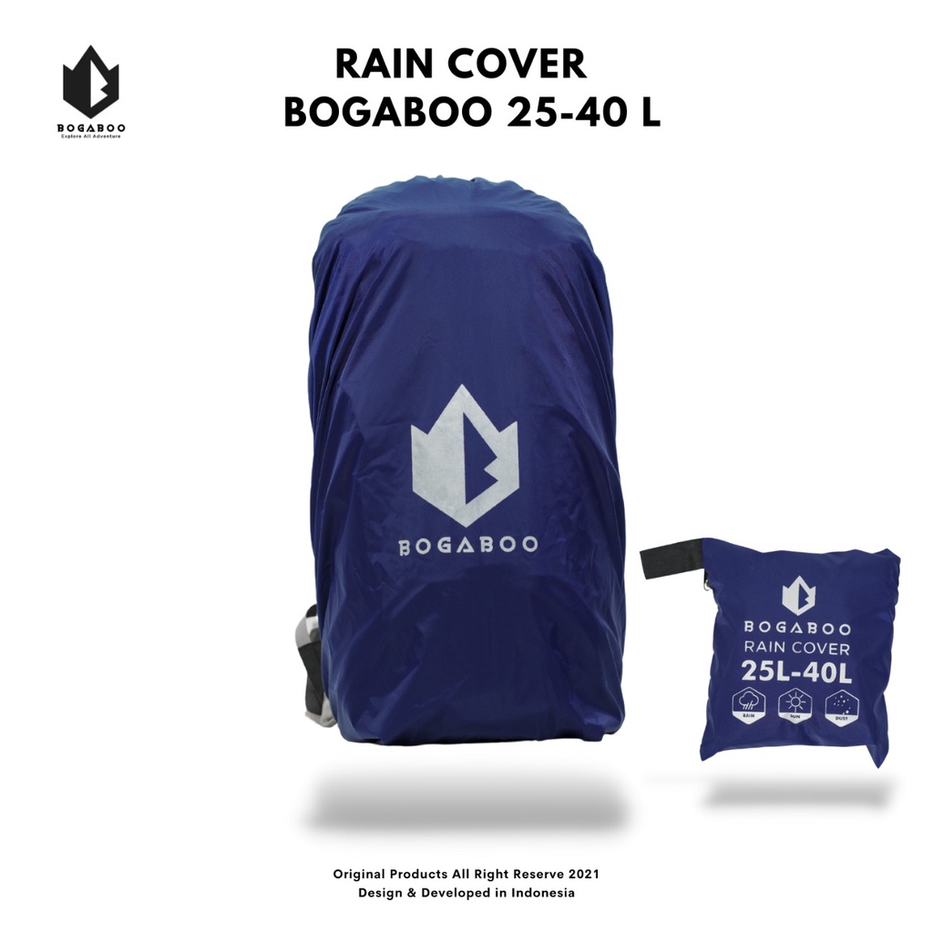 Cover Bag BOGABOO Waterproff 30 Liter (Bisa untuk 25-40 Liter)Sarung Pelindung TAS - Raincover - Rain Cover Bag Sarung Tas