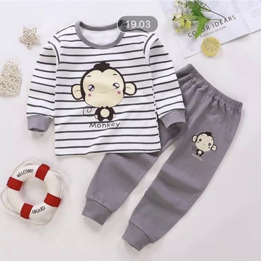 BAJU PIYAMA ANAK SYARIH KAOS IMPORT SETELAN CELANA PANJANG PREMIUM 7TH