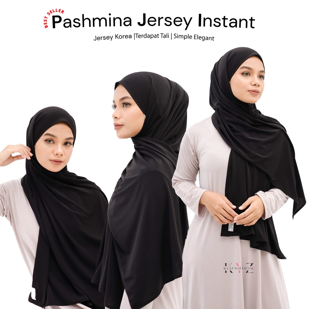 Pashmina Instant Jersey, Hijab Pashmina Jersey super premium