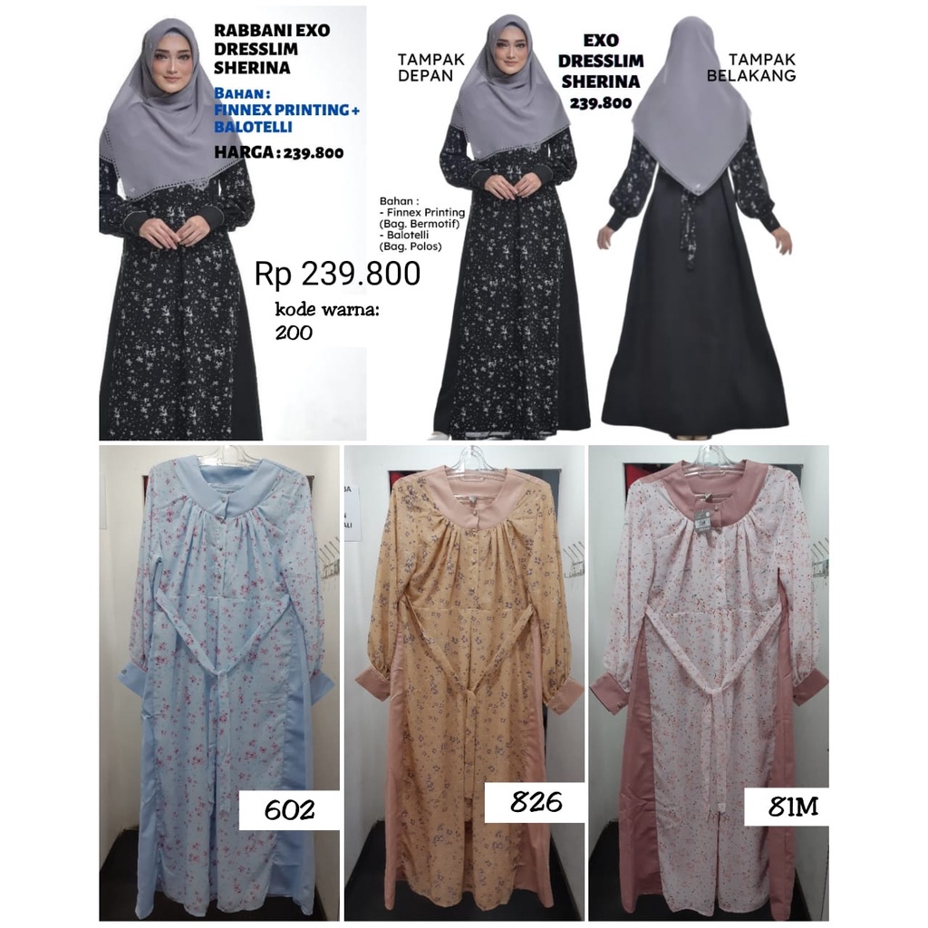 (ORIGINAL) EXO RABBANI DRESSLIM SHERINA - EXO SHERINA RABBANI