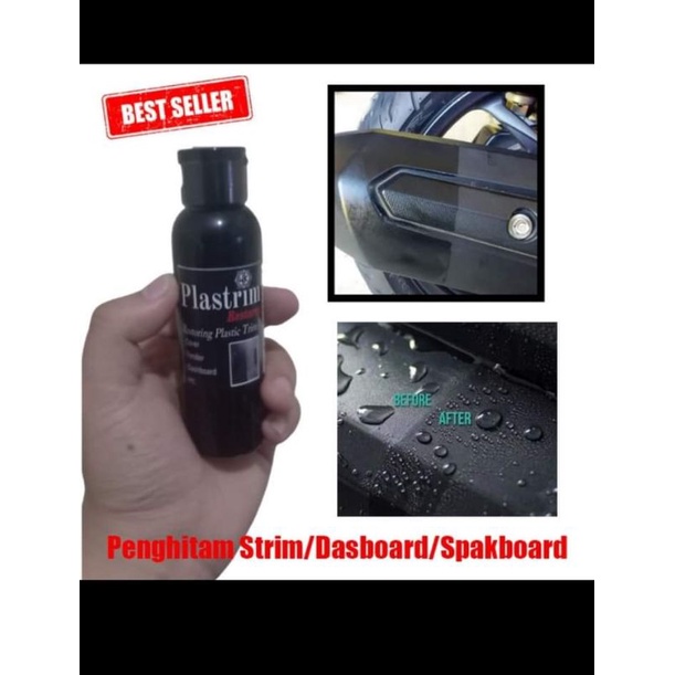 PLASTRIM restored #penghitam body motor 100ml#dashboard#dek#spakbor#