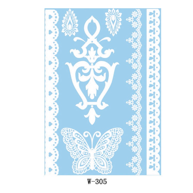Hena Tatto White Henna Instant Tato Hena Instan Henna Tatto Pengantin Tattoo