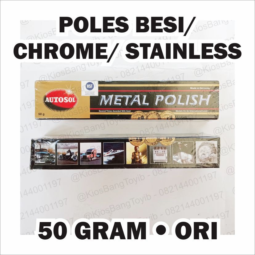 (ASLI) Autosol Metal Polish // Pembersih logam stainless kuningan // poles besi // poles logam 50gr