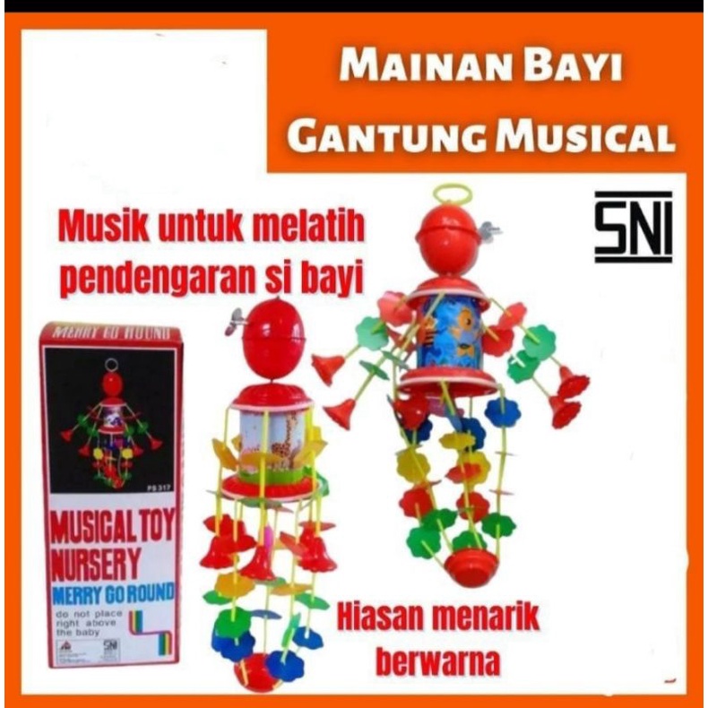 [rumahbayipdg] MAINAN BAYI MUSICAL BABY GO ROUND MERRY GO ROUND