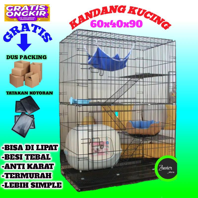 KANDANG KUCING.KELINCI.ANJING BESI LIPAT (KHUSUS GOSEND)-8