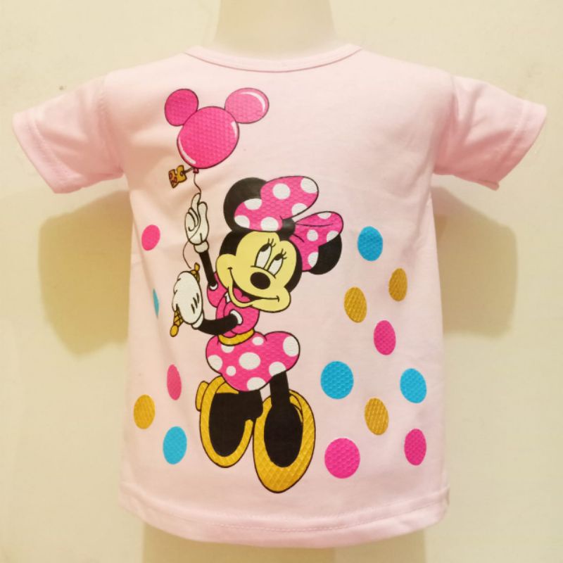 atasan/kaos Mickey mouse anak-anak perempuan 2-9thn