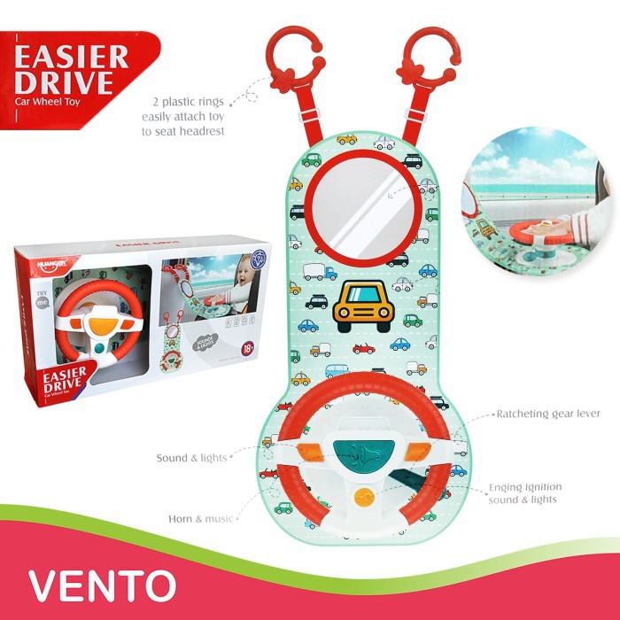 Mainan Setir-Setiran stir mobil Anak Bayi / HUANGER EASIER DRIVE BABY CAR TOY