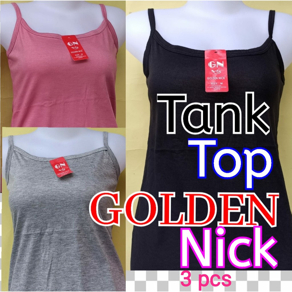 Golden Nick ~ 1 Pcs Tank Top Wanita, Pakaian Dalam Wanita Berkwalitas ( 5 Warna, 4 Ukuran )