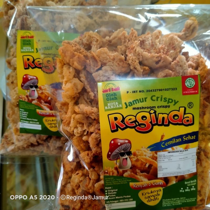 

jamur crispy Reginda 250g Rasa Pedas