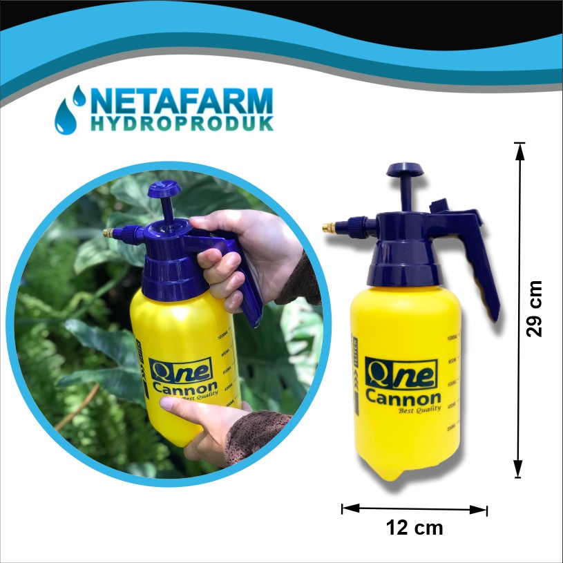 Alat Semprot Hand Sprayer QNE Cannon 1 Liter ( warna Kuning )