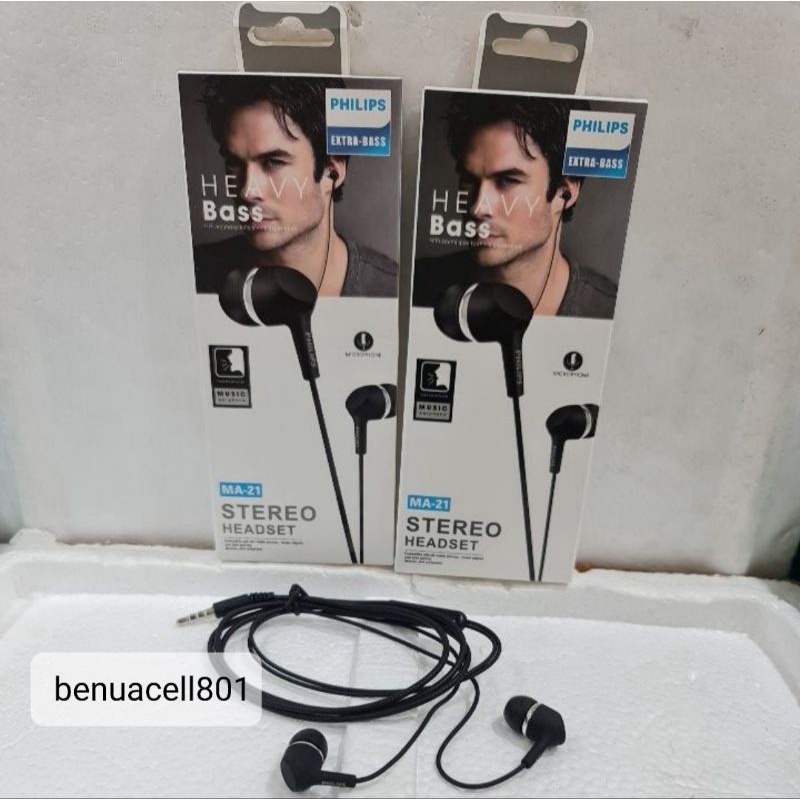 Handsfree headset earphone MA-21 all type hp