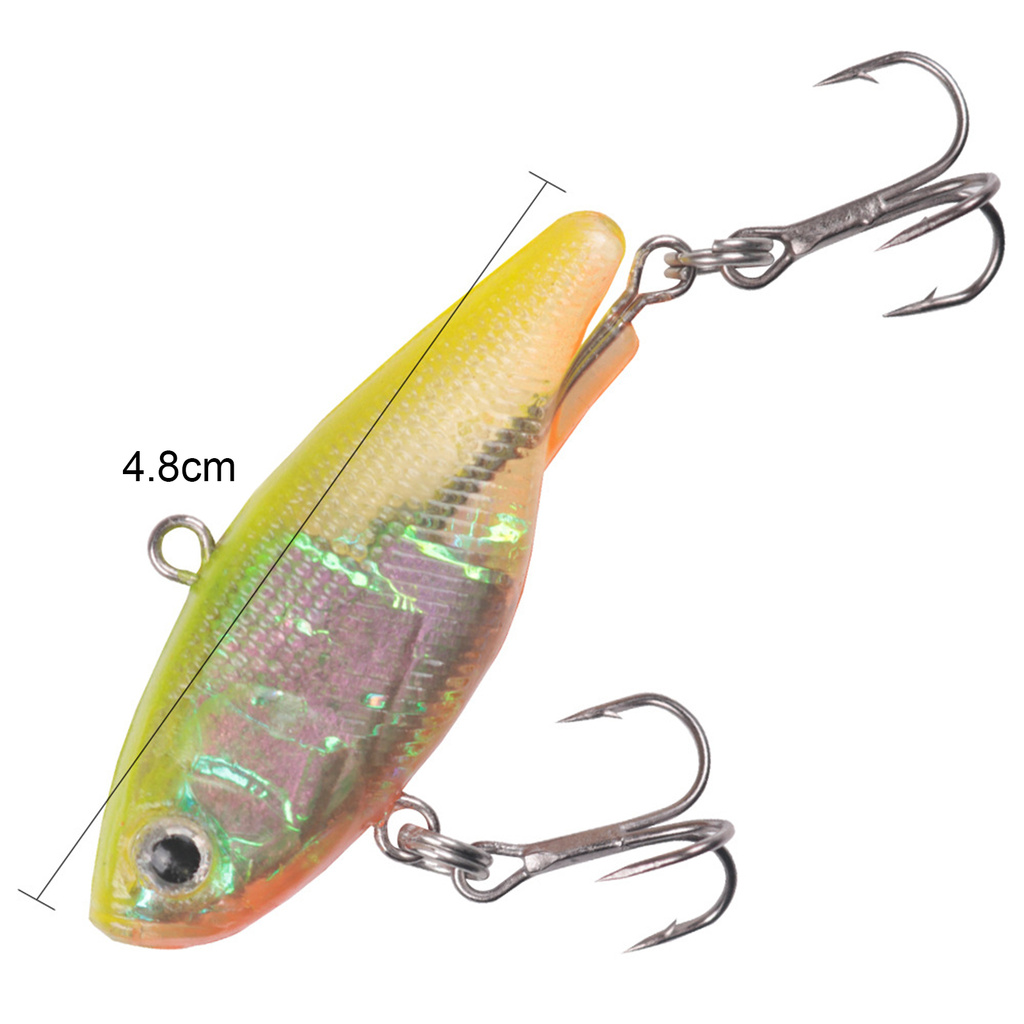 [Jianxin] Umpan Pancing Tiruan Bentuk Ikan Bermata 3d 4.8cm 13g Aneka Warna