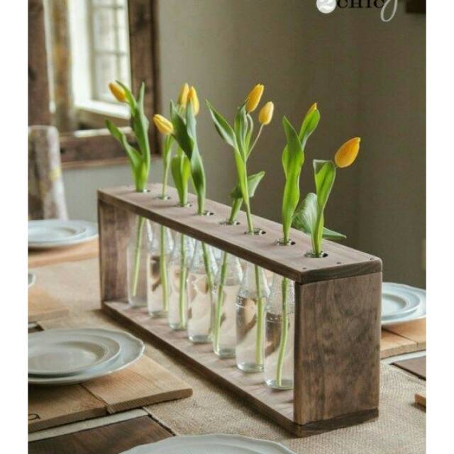 Promo murah rak pot bunga hanya tempatnya saja 8 lubang diameter atas 4cm atau bisa custom bahan kay