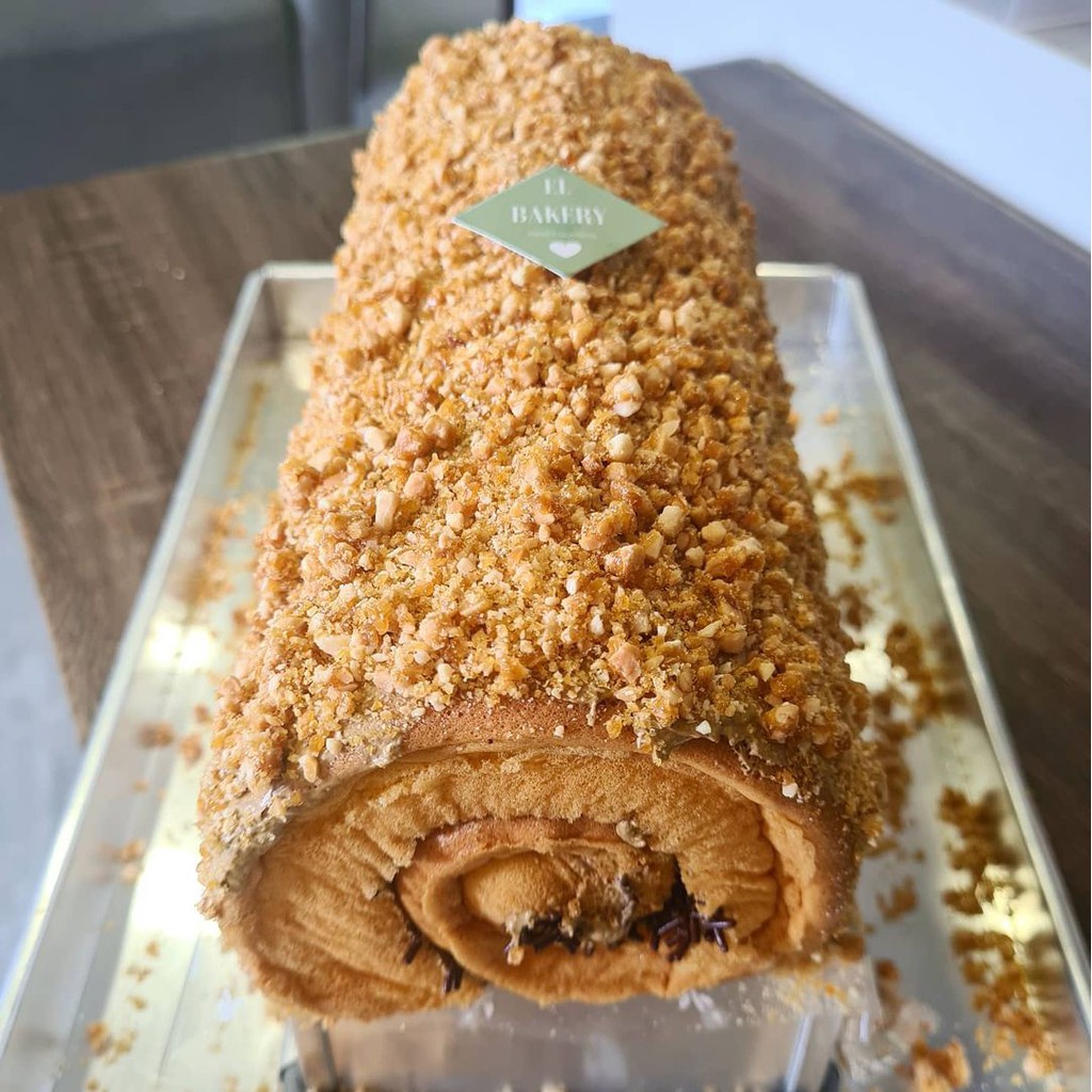 

Roll Mocca Nougat Cake 35x25cm Mocha Cake EL Bakery