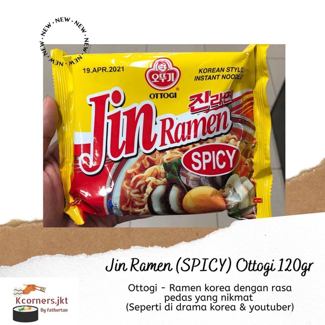 

Jin Ramen Spicy / Ramen Korea Pedas - Ottogi 120gr