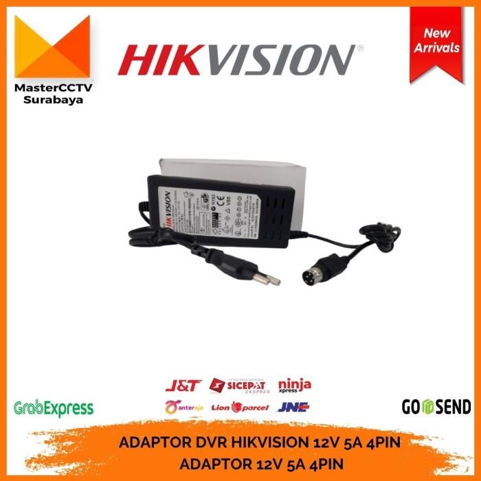 Adaptor Dvr Hikvision 12V 5A 4Pin Adaptor 12V 5A 4Pin