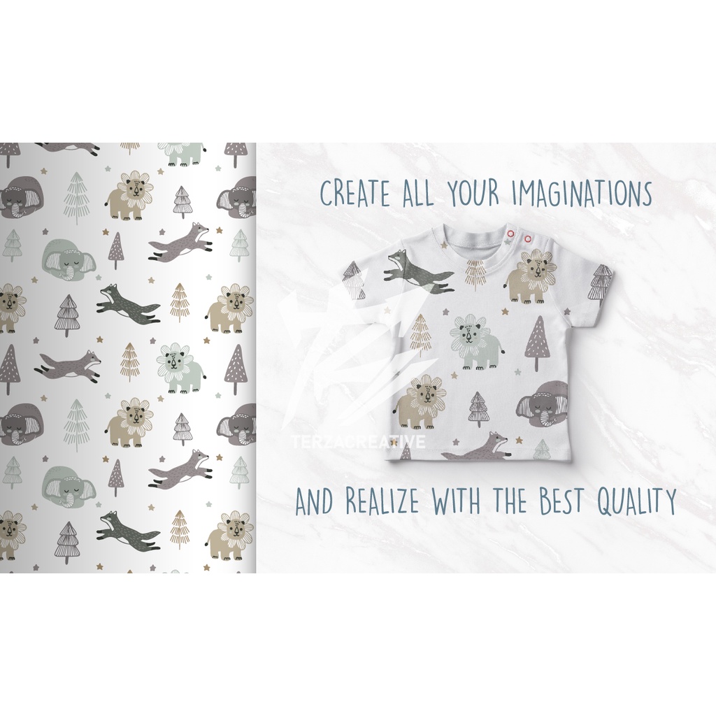 Jasa Desain Pattern Kain / Pattern Hijab / Pattern Print / Pattern lucu / Pattern anak