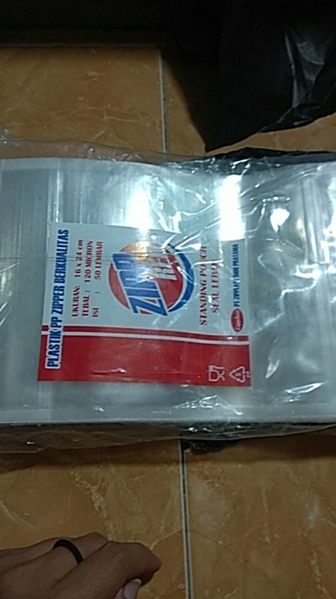 Plastik Standing Pouch 16x24 Plastik Kemasan Snack Ziplock Isi 50
