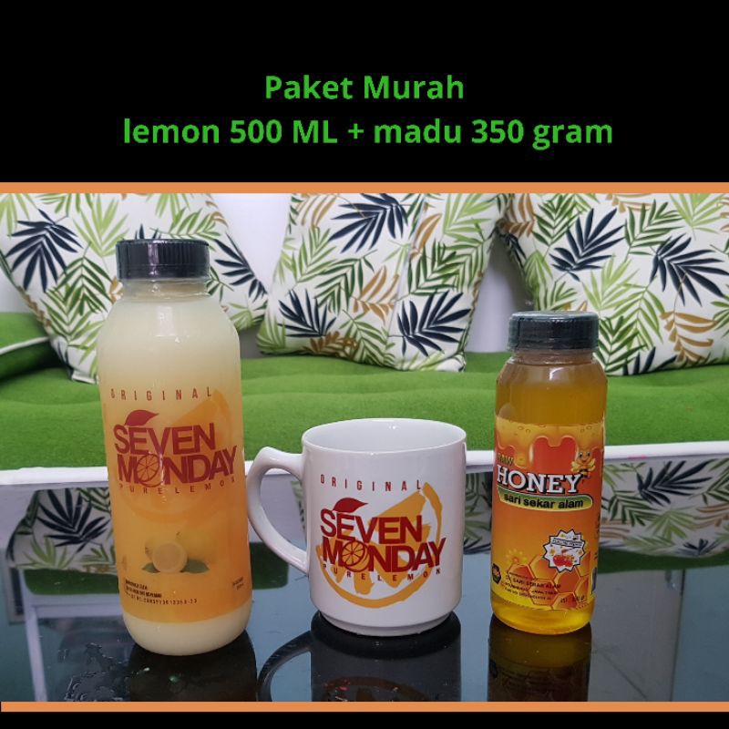 Paket Murah Pure Lemon Seven Monday + Madu Murni 350 gram