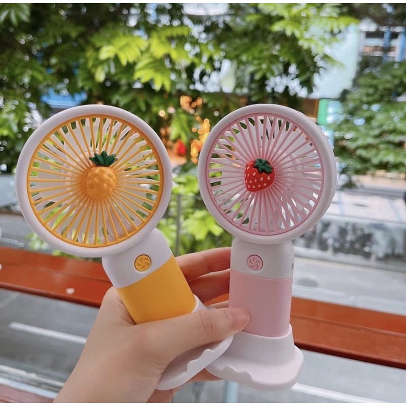 (Takin) Kipas Mini Fan Genggam Karakter Portable Buah