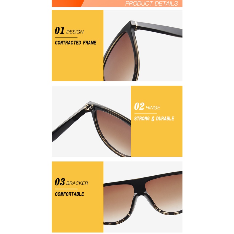Kacamata Frame Besar Gaya Vintage Klasik One Piece