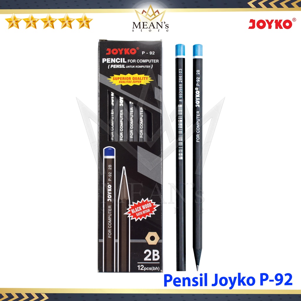 

Pensil Joyko P-92 Hitam / Pensil Kayu Hitam P92
