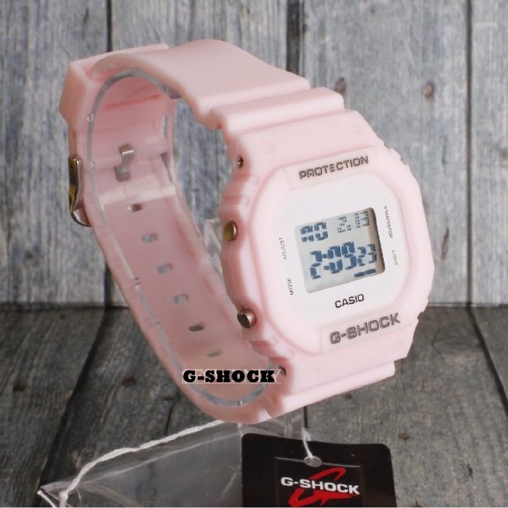 TERLARIS Jam Tangan DW 5600 Full Pink JAM TANGAN WANITA IMUT TAHAN AIR