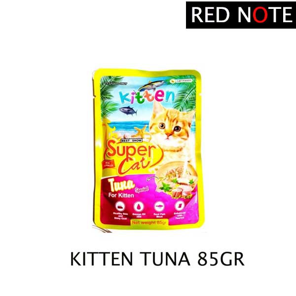 SUPER CAT Pouch Kitten Tuna 85gr