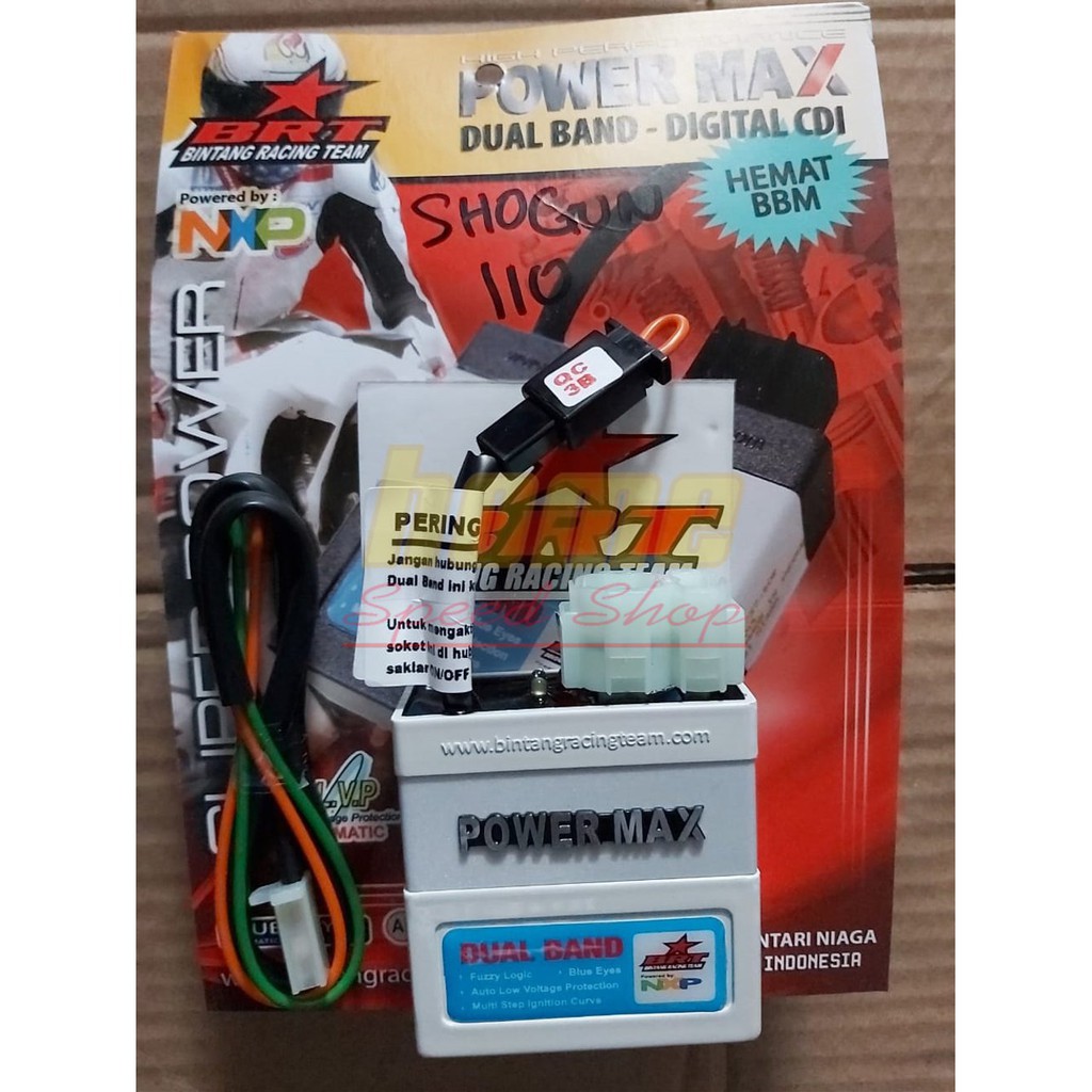 CDI BRT Dual Band Powermax Shogun 110 Shogun KEBO Megapro GL Motor dengan soket CDI sejenis Type TR