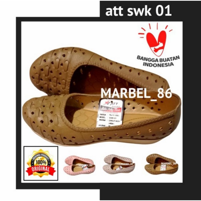 sepatu jelly flat shoes wanita att swk 01