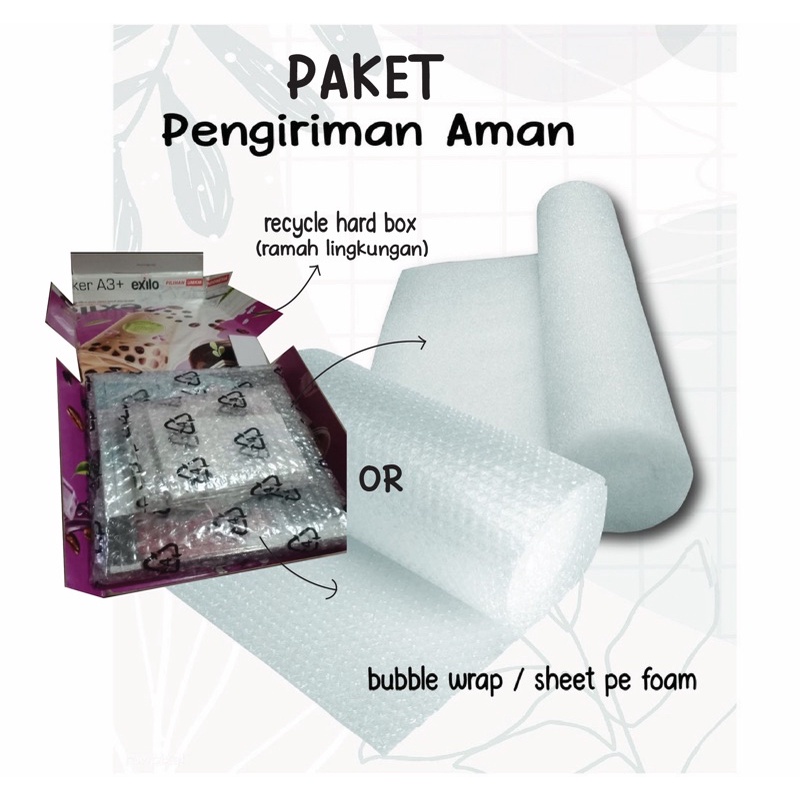 

PAKET PENGIRIMAN EXTRA AMAN YA ! BUKAN BANYAKNYA BUBBLE WRAP