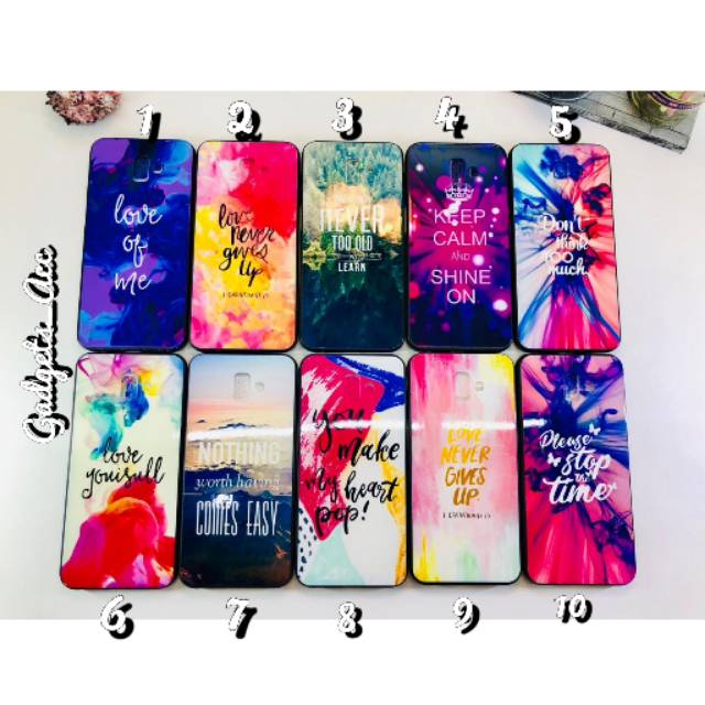 Case Softcase Cover Silikon Motif Abstrak Quotes IPHONE 9+