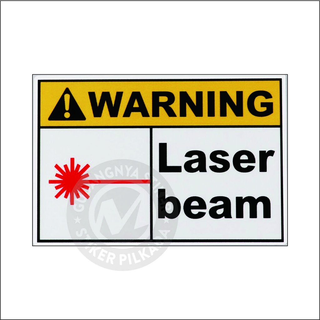 

STIKER VINYL LASER BEAM