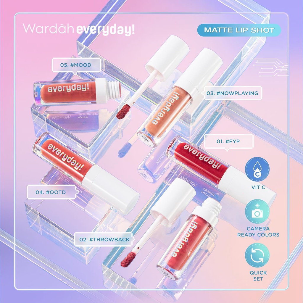 Wardah Everyday Lip Shot / Lip Cream Terbaru / Lip Matte