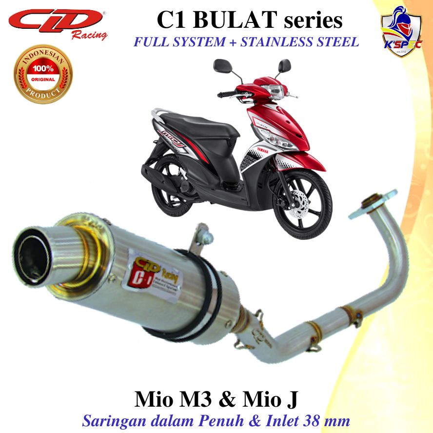 CLD Racing C1 BULAT series MIO M3 & MIO J Knalpot Fullsystem