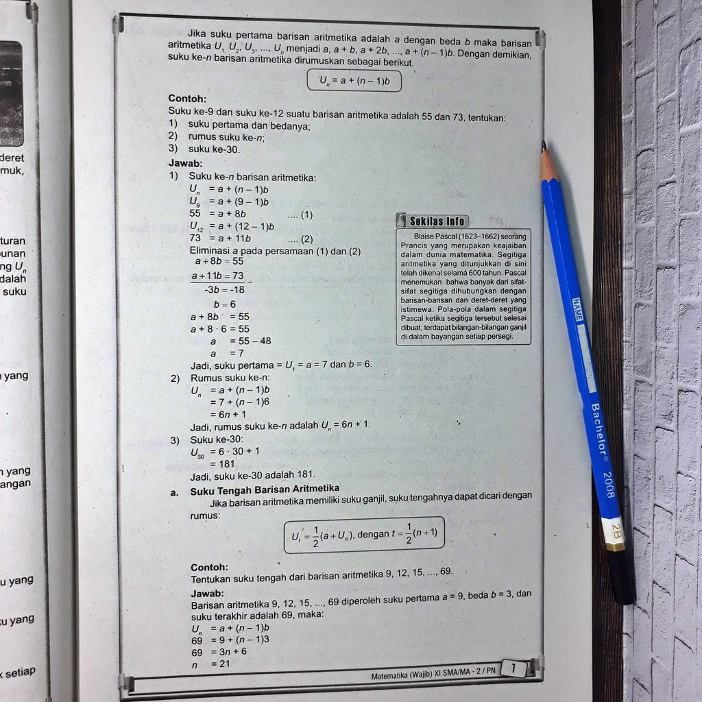 Lks Matematika Wajib Sma Ma Kelas Xi 11 Semester 2 Zamrud Shopee Indonesia