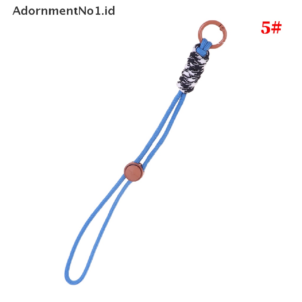 (AdornmentNo1) Tali Lanyard Motif Kepang Fluorescent Untuk Gantungan Kunci / Handphone