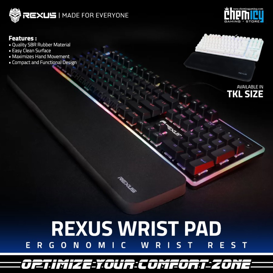 Rexus WP1 / WP2 Keyboard Wrist Pad / Wrist Rest